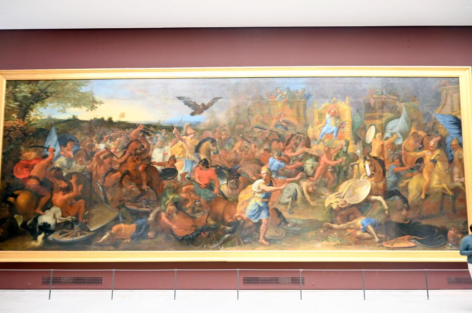 Charles Le Brun (1640–1689), Schlacht von Gaugamela (Schlacht bei Arbela), Paris, Musée du Louvre, Saal 914, 1669