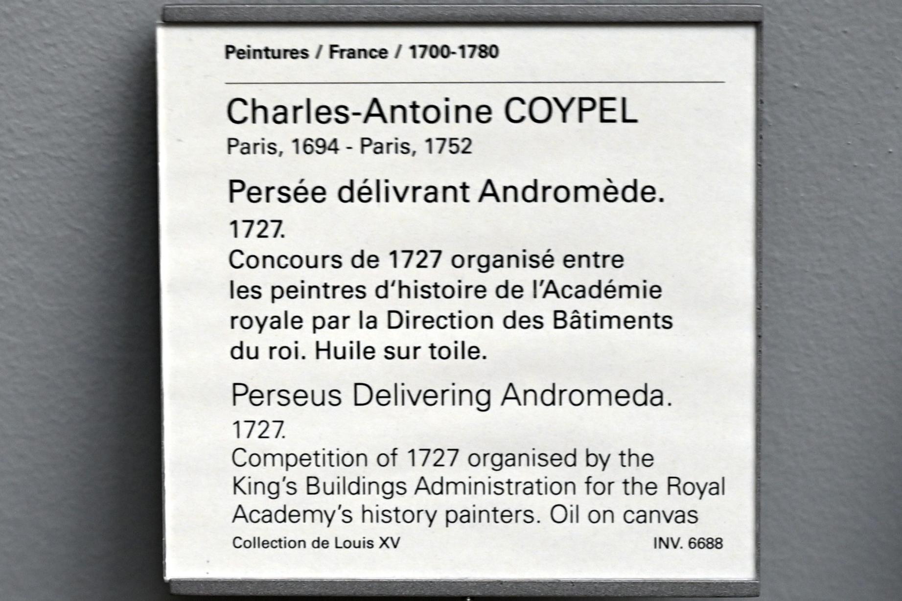 Charles-Antoine Coypel (1727–1732), Perseus befreit Andromeda, Paris, Musée du Louvre, Saal 917, 1727, Bild 2/2