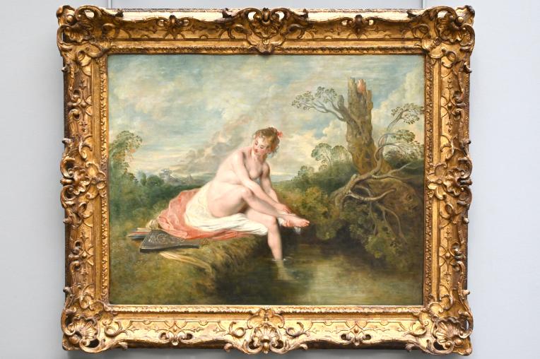 Antoine Watteau (Jean-Antoine Watteau) (1709–1720), Diana im Bade, Paris, Musée du Louvre, Saal 917, um 1715–1716, Bild 1/2