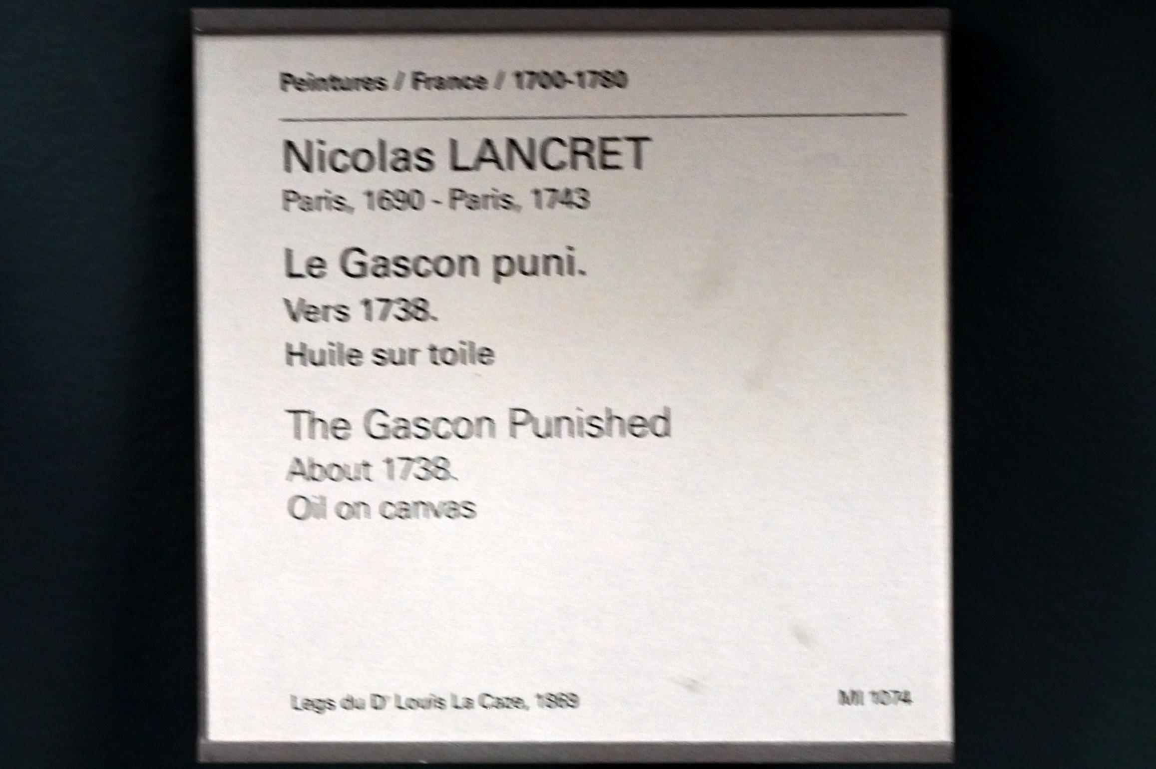 Nicolas Lancret (1723–1743), Die Bestrafung der Gascogne (Le Gascon Puni), Paris, Musée du Louvre, Saal 918, um 1738, Bild 2/2
