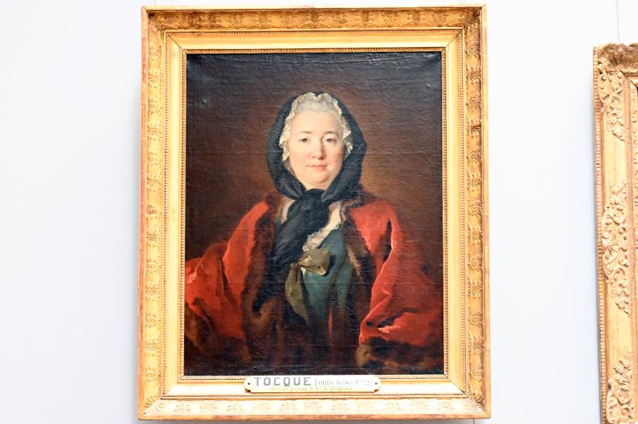 Louis Tocqué (1740–1753), Porträt von Madame de Graffigny (?), Paris, Musée du Louvre, Saal 920, Undatiert