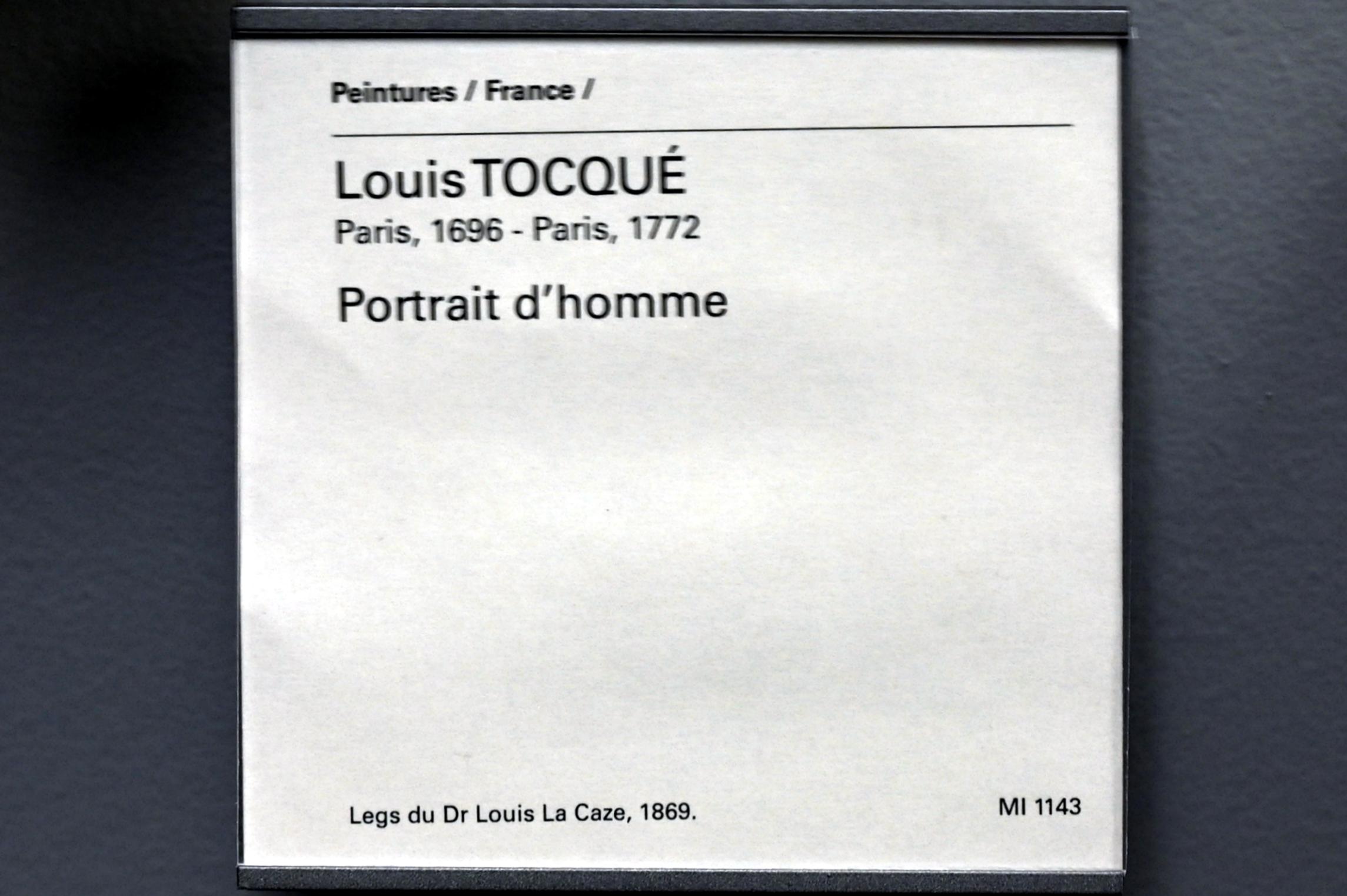 Louis Tocqué (1740–1753), Porträt eines Mannes, Paris, Musée du Louvre, Saal 920, Undatiert, Bild 2/2