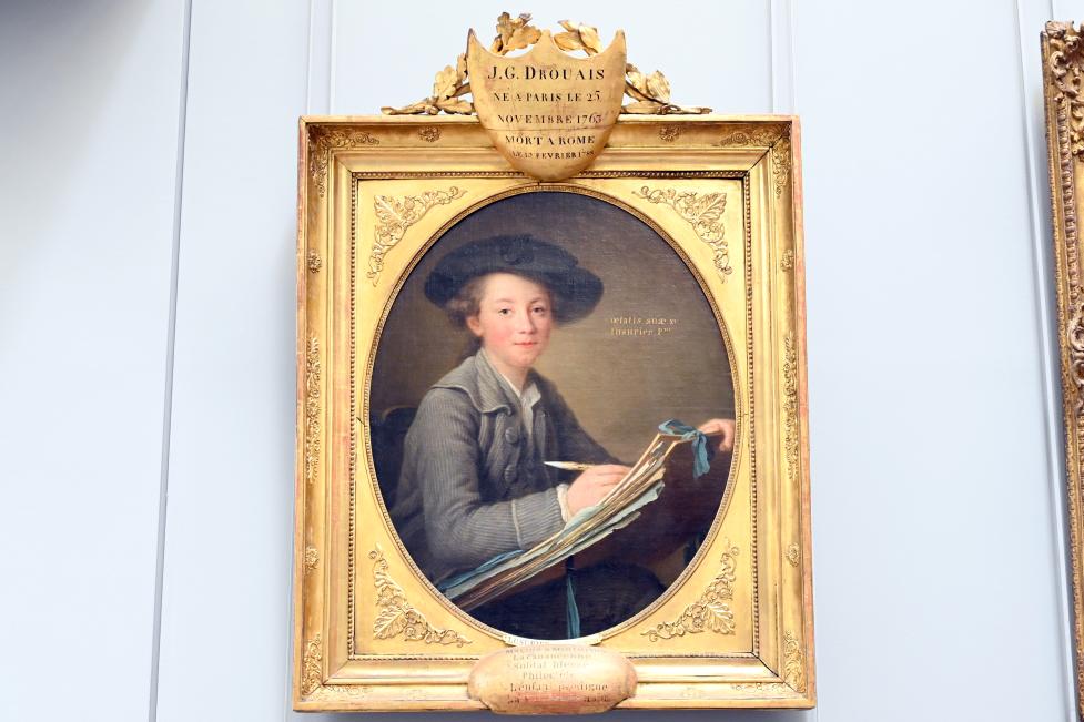 Catherine Lusurier (1778), Der Maler Germain-Jean Drouais (1763-1788) im Alter von fünfzehn Jahren, Paris, Musée du Louvre, Saal 920, um 1778
