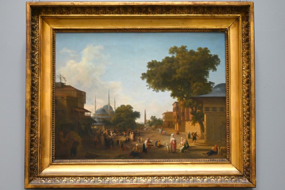 Jean-Baptiste Hilaire (1780), Orientalischer Jahrmarkt, Paris, Musée du Louvre, Saal 921, um 1780