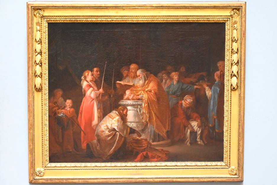 Jean Baptiste Leprince (1765–1769), Russische Taufe, Paris, Musée du Louvre, Saal 921, 1765, Bild 1/2