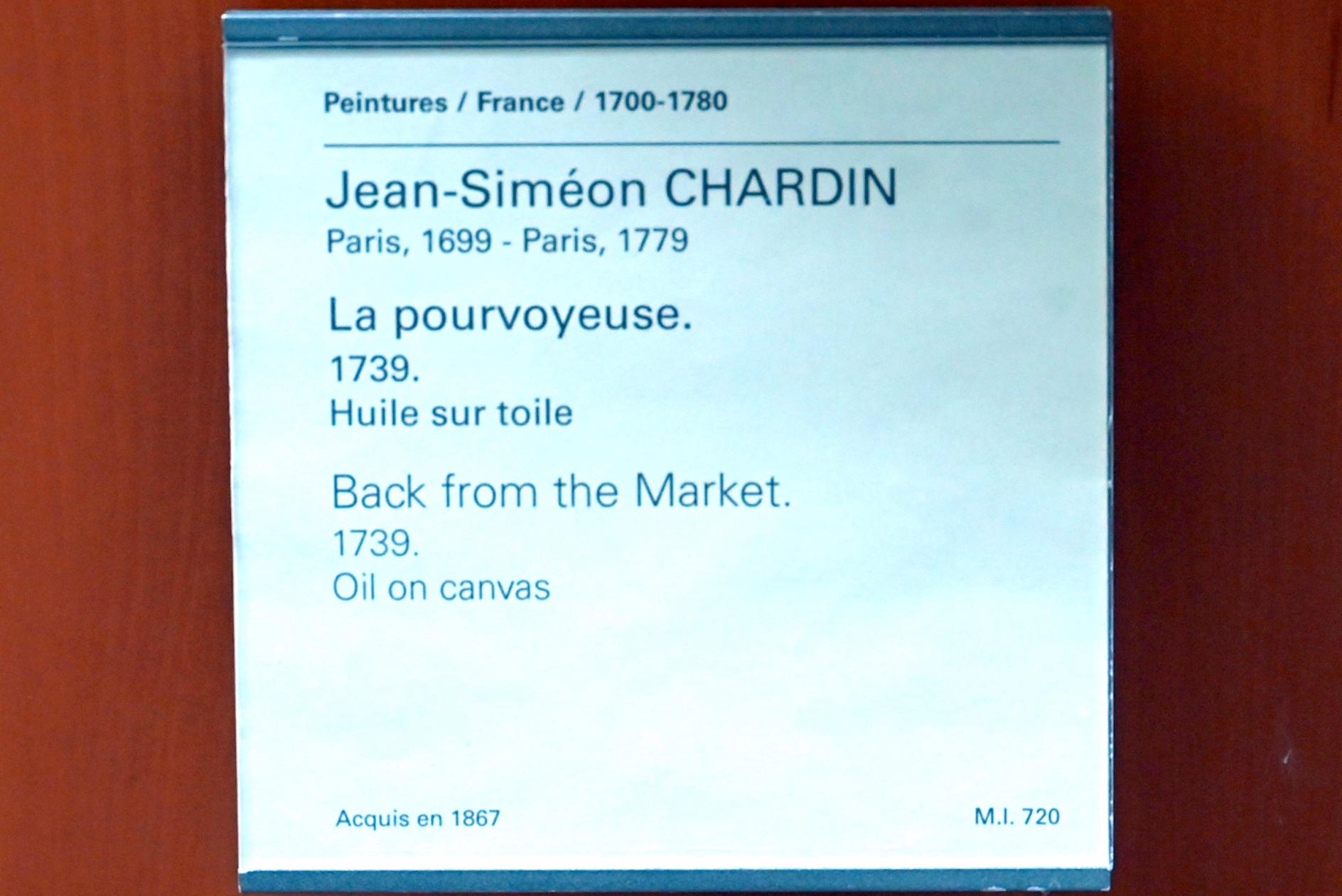 Jean Siméon Chardin (1725–1768), Die Hauswirtschafterin, Paris, Musée du Louvre, Saal 921, 1739, Bild 2/2