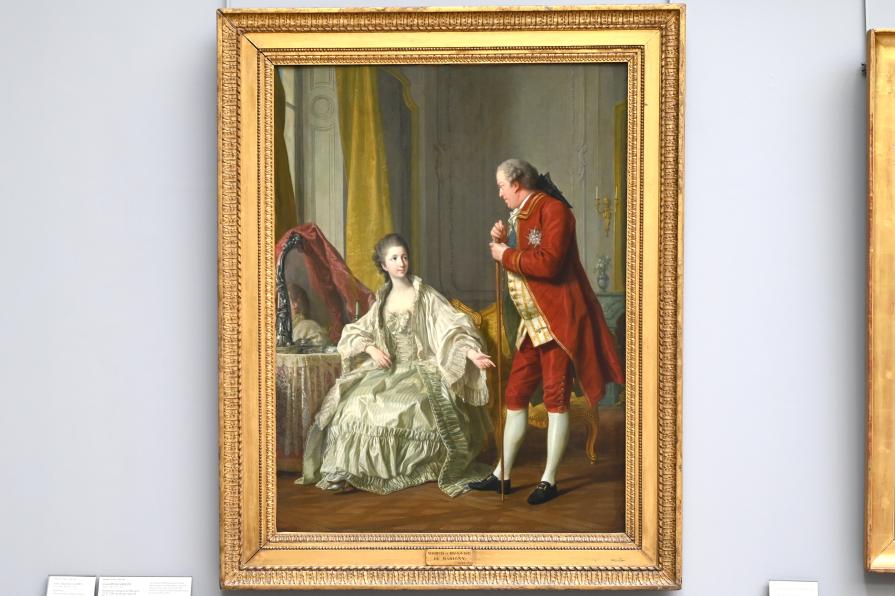 Louis-Michel van Loo (1764–1769), Porträt des Marquis de Marigny (1727-1781) und seiner Frau Marie-Françoise Filleul (1751-1822), Paris, Musée du Louvre, Saal 927, 1769, Bild 1/2