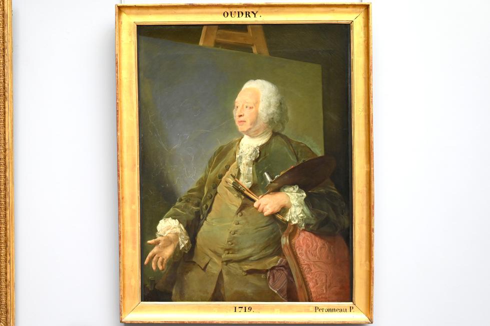 Jean-Baptiste Perronneau (1743–1757), Porträt des Tiermalers Jean-Baptiste Oudry (1686-1755), Paris, Musée du Louvre, Saal 927, 1753, Bild 1/2