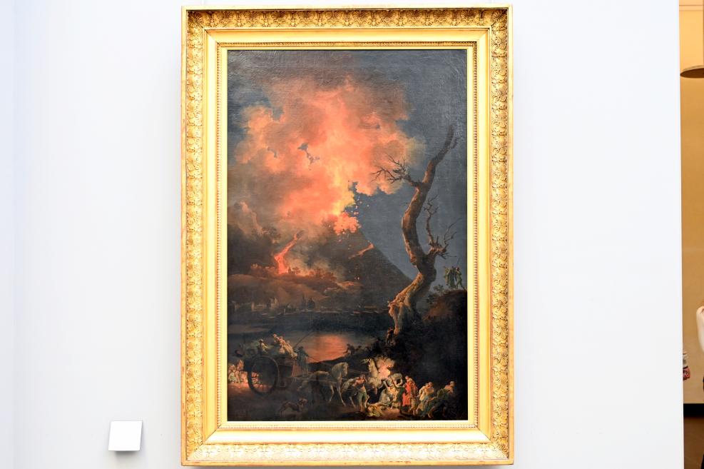 Pierre-Jacques Volaire (1767–1771), Ausbruch des Vesuv, Paris, Musée du Louvre, Saal 927, 1767, Bild 1/2