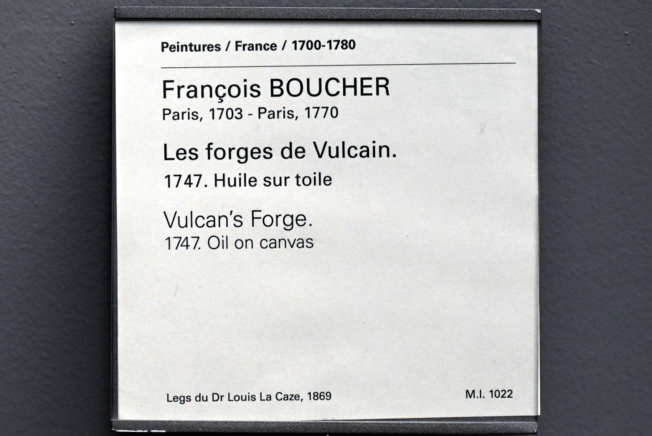 François Boucher (1728–1800), Die Schmiede des Vulkan, Paris, Musée du Louvre, Saal 927, 1747, Bild 2/2