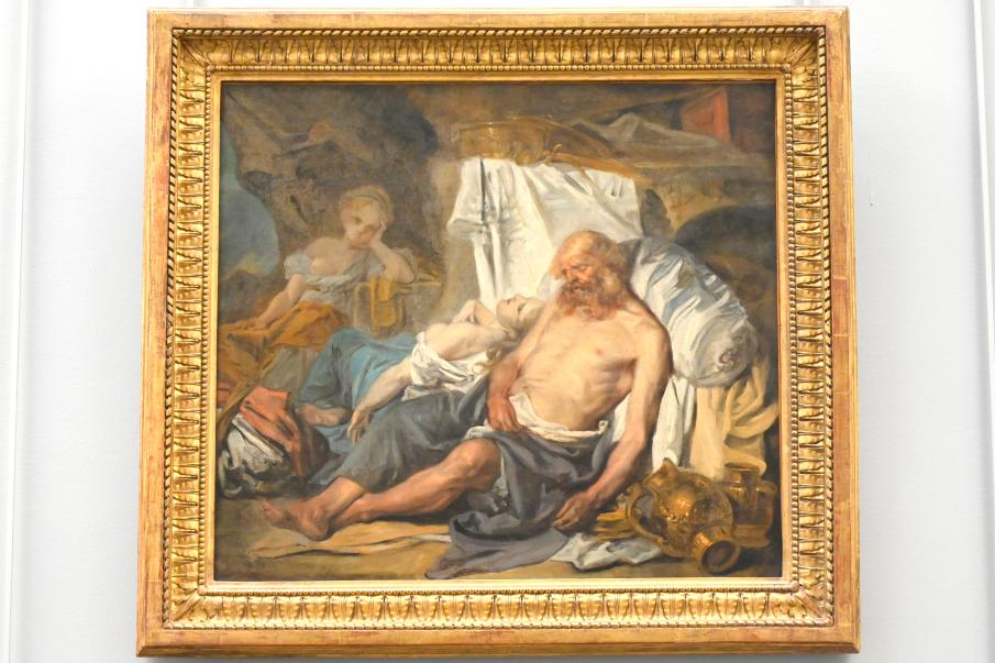 Jean-Baptiste Greuze (1754–1799), Lot und seine Töchter, Paris, Musée du Louvre, Saal 928, vor 1769, Bild 1/2