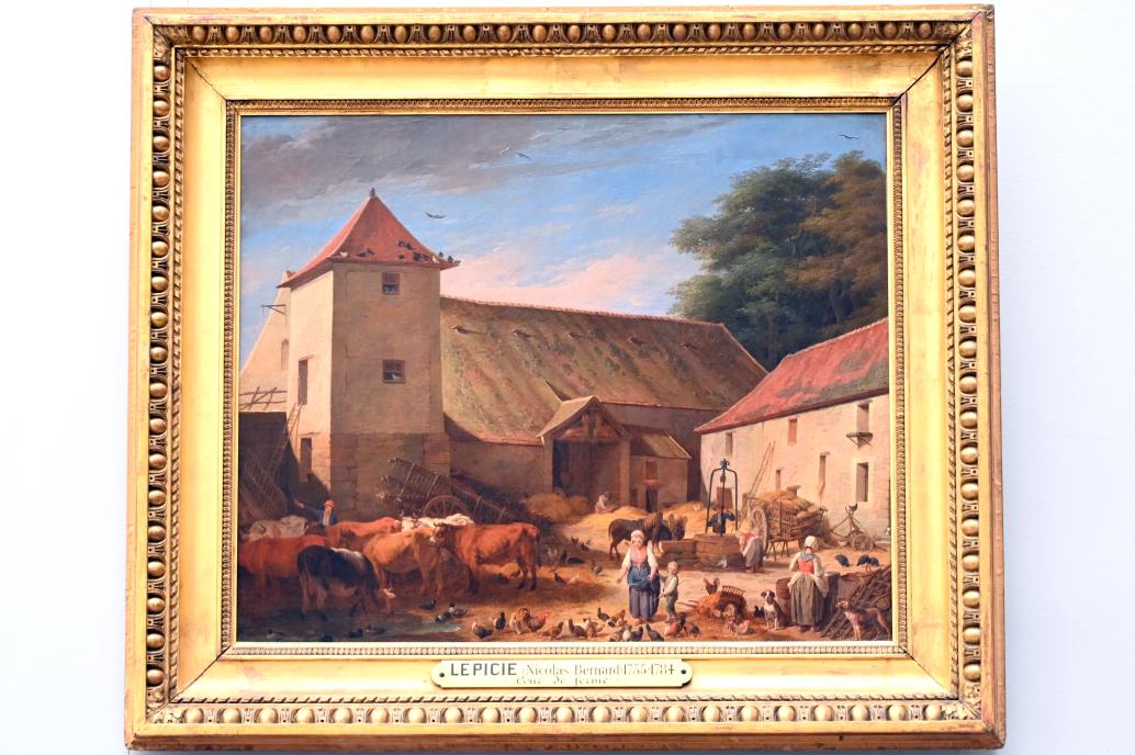 Nicolas Bernard Lépicié (1770–1784), Der Bauernhof, Paris, Musée du Louvre, Saal 929, 1784, Bild 1/2