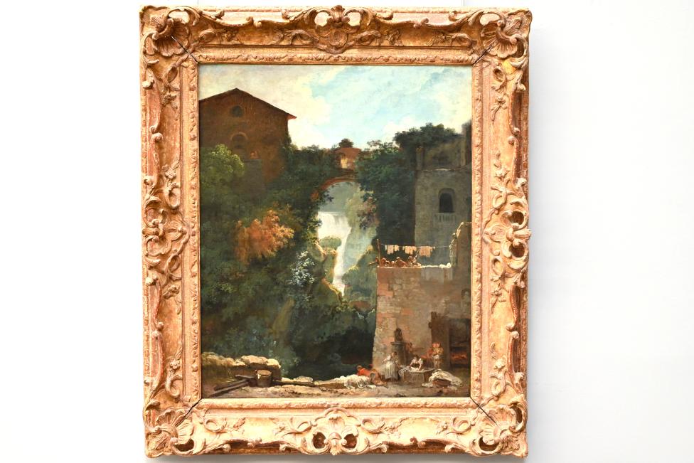 Jean-Honoré Fragonard (1751–1784), Die Wasserfälle von Tivoli, Paris, Musée du Louvre, Saal 929, um 1761–1762, Bild 1/2