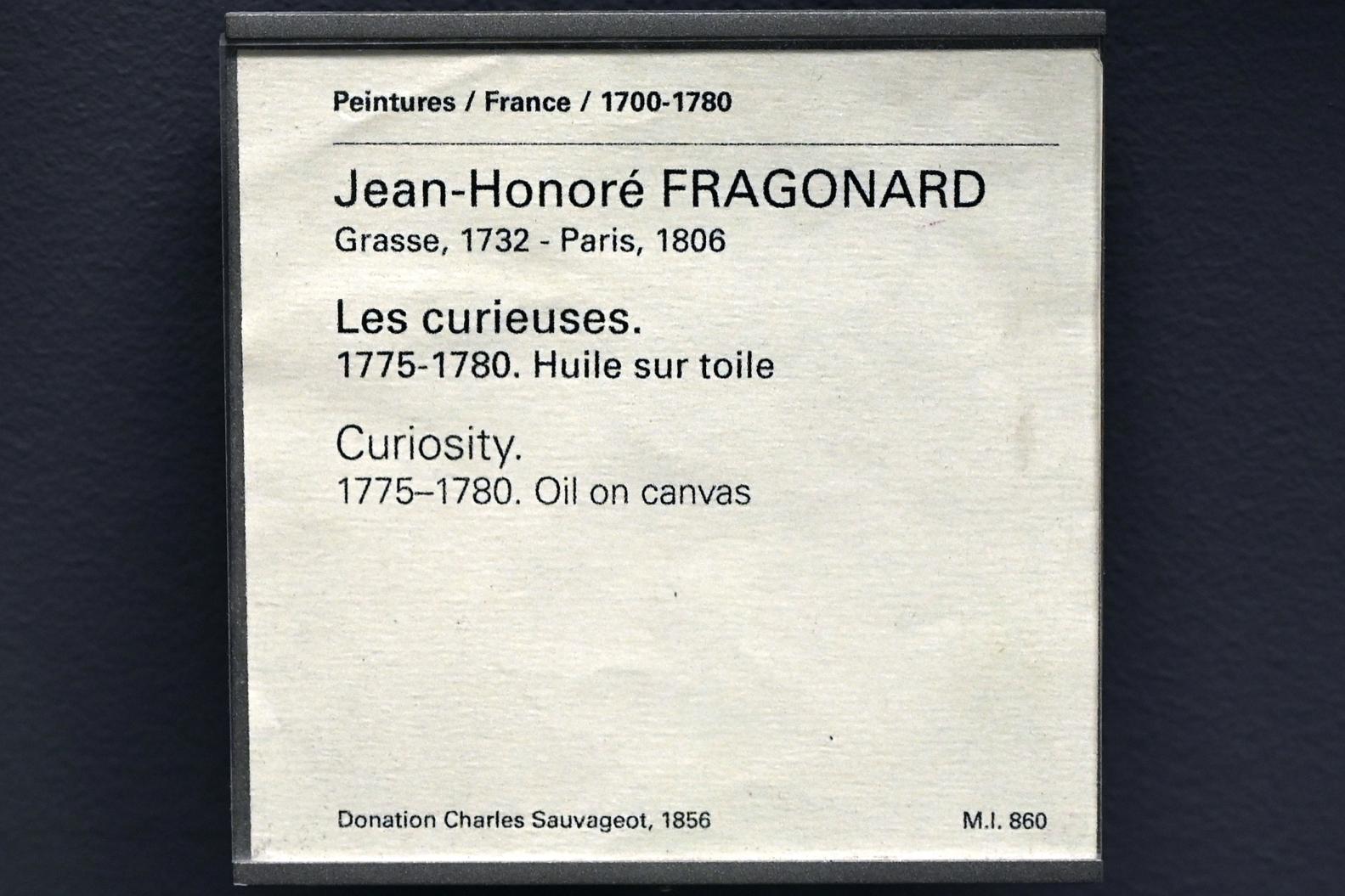 Jean-Honoré Fragonard (1751–1784), Neugier, Paris, Musée du Louvre, Saal 930, um 1775–1780, Bild 2/2