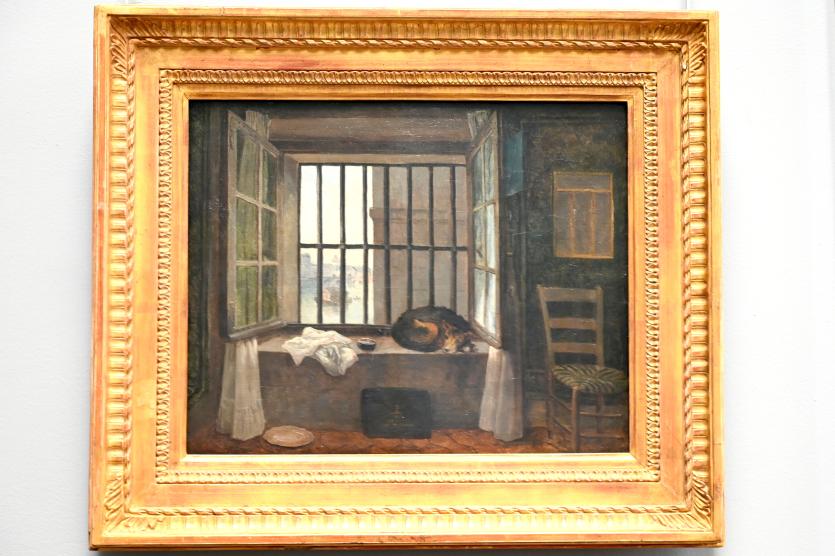 Hubert Robert (1759–1803), Die Zelle des Baron de Besenval (1722-1784) im Gefängnis von Châtelet, Paris, Musée du Louvre, Saal 930, 1789