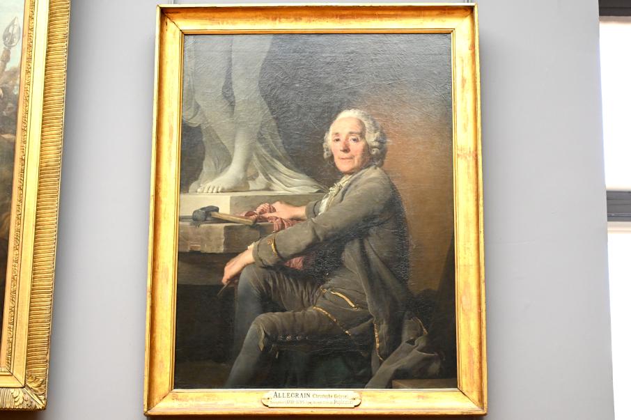 Joseph Siffred Duplessis (1764–1784), Porträt des Bildhauers Christophe-Gabriel Allegrain (1710-1795), Paris, Musée du Louvre, Saal 932, 1774