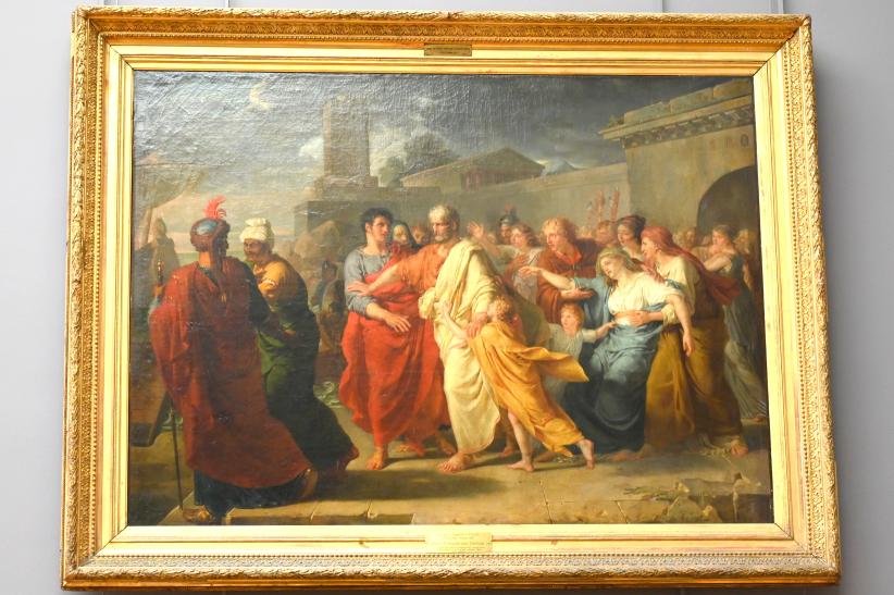 Jacques-Augustin-Catherine Pajou (1788–1801), Abreise des Regulus nach Karthago, Paris, Musée du Louvre, Saal 932, 1793, Bild 1/2