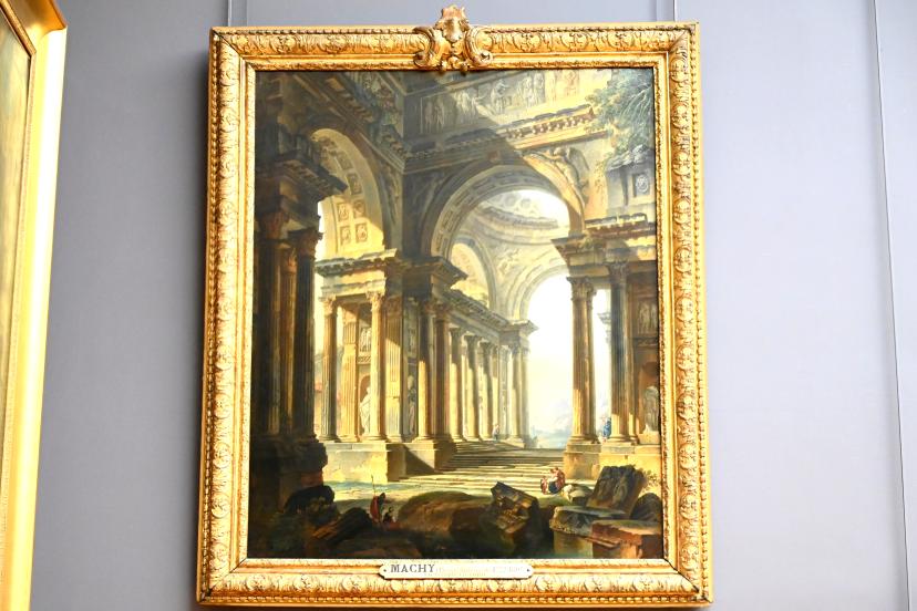 Pierre-Antoine Demachy (1758), Ein zerstörter Tempel, Paris, Musée du Louvre, Saal 933, 1758, Bild 1/2