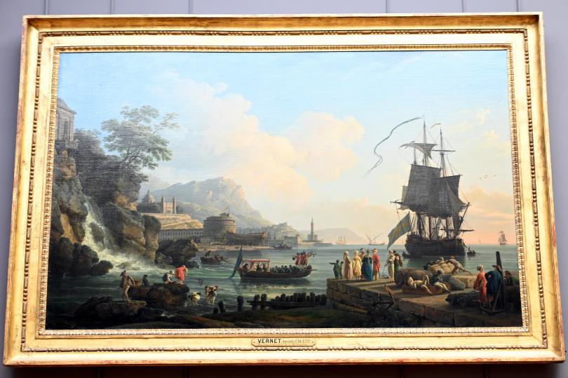 Claude Joseph Vernet (1742–1774), Meer und Festland an den Küsten des Mittelmeers, Paris, Musée du Louvre, Saal 933, 1773