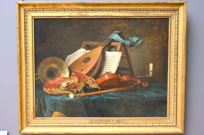 Anne Vallayer-Coster (1767–1816), Musikinstrumente, Paris, Musée du Louvre, Saal 933, 1770