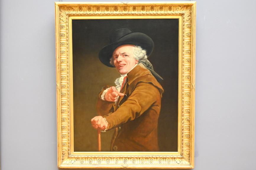 Joseph Ducreux (1793), Selbstporträt als Spötter, Paris, Musée du Louvre, Saal 933, um 1793, Bild 1/2