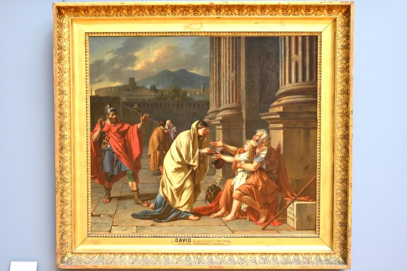 Jacques-Louis David (1782–1824), Belisar bittet um Almosen, Paris, Musée du Louvre, Saal 934, 1784, Bild 1/2