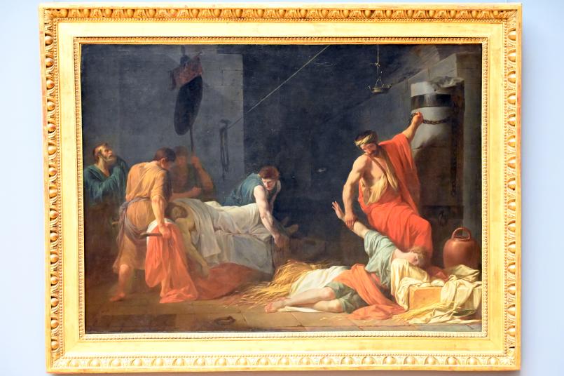 Pierre Peyron (1778–1784), Das Begräbnis des Miltiades, Paris, Musée du Louvre, Saal 934, 1782, Bild 1/2