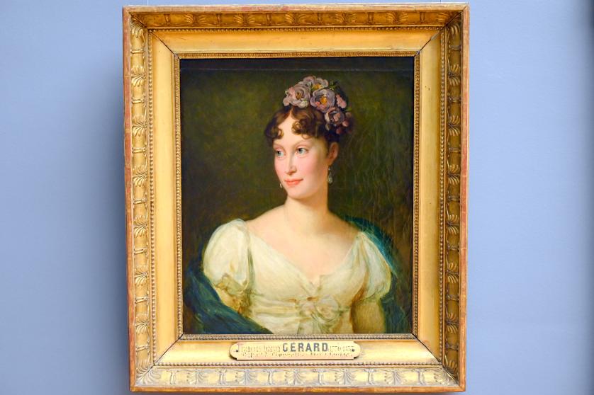 François Gérard (1794–1824), Porträt der Marie-Louise von Österreich, Kaiserin der Franzosen von 1810 bis 1814, Paris, Musée du Louvre, Saal 935, 1810