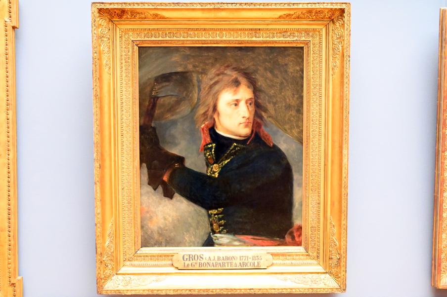 Antoine-Jean Gros (1795–1826), Bonaparte am Pont d'Arcole (15. November 1796), Paris, Musée du Louvre, Saal 935, 1796