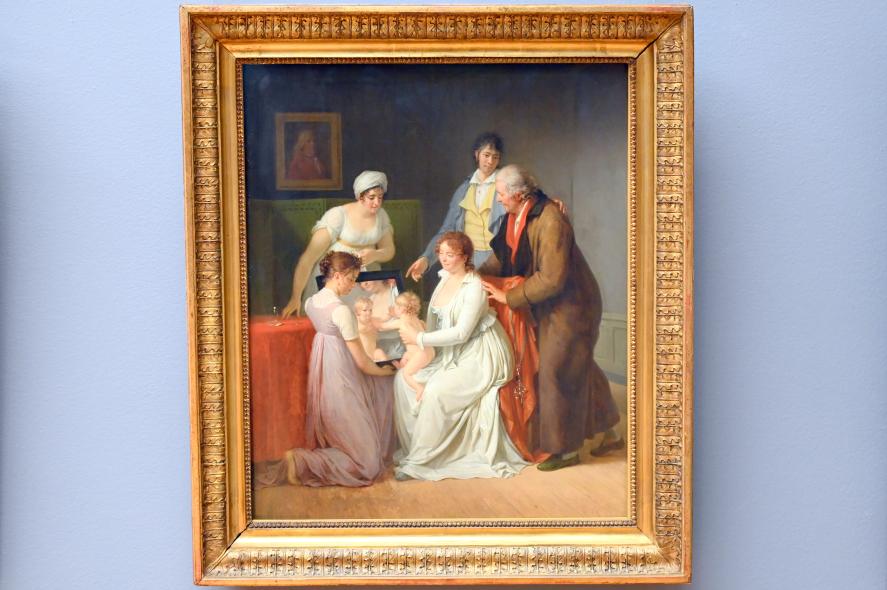 Jacques-Augustin-Catherine Pajou (1788–1801), Porträt der Familie des Künstlers, Paris, Musée du Louvre, Saal 935, vor 1802, Bild 1/2