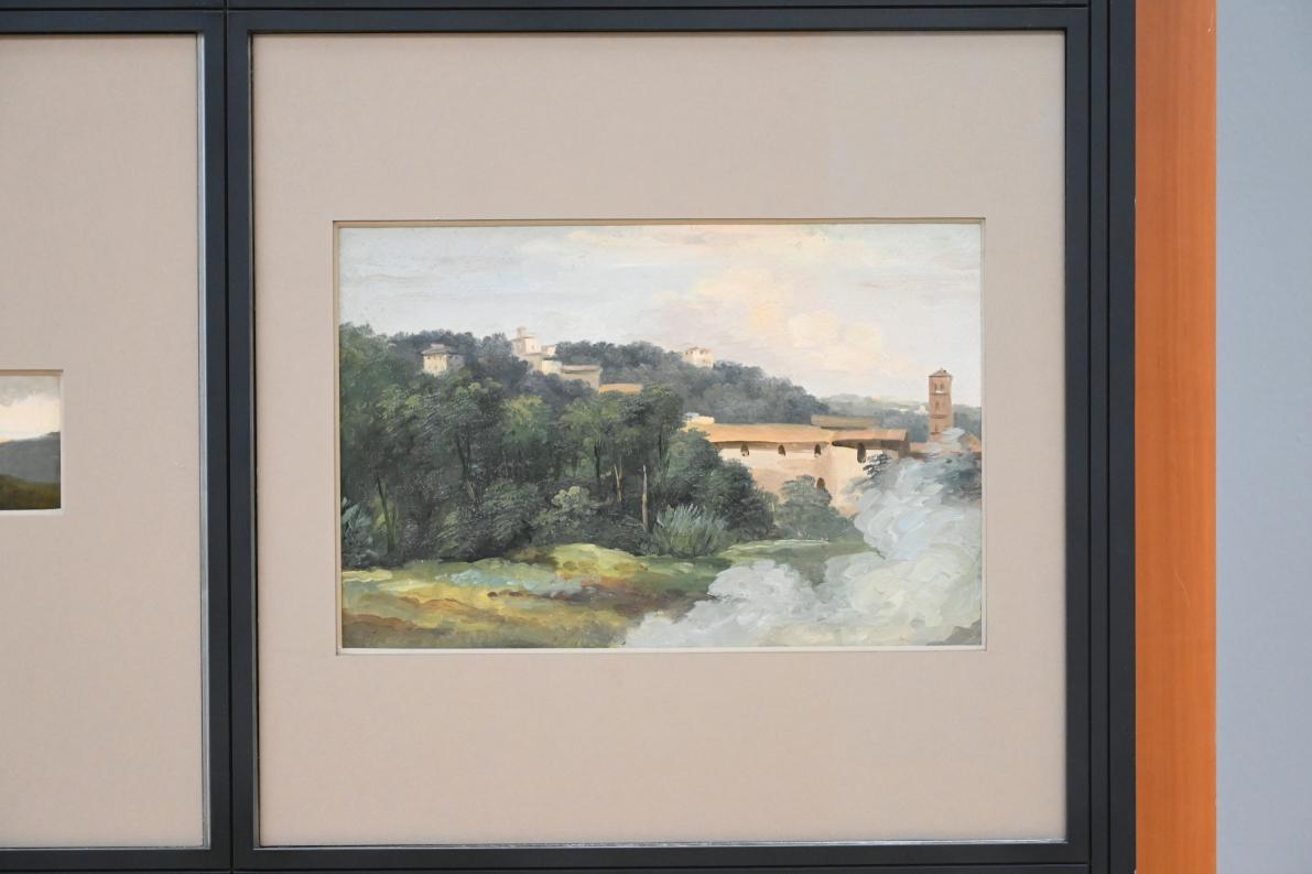 Pierre-Henri de Valenciennes (1780–1786), Bei der Villa Farnese: Häuser auf einem Hügel, Paris, Musée du Louvre, Saal 936, um 1780, Bild 2/2