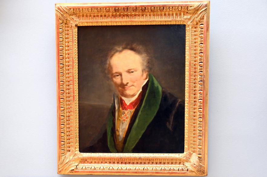 Pierre Paul Prud’hon (1782–1822), Porträt des Barons Dominique-Vivant Denon (1747–1825), Generaldirektor des Napoleon-Museums, Paris, Musée du Louvre, Saal 936, um 1812, Bild 1/2