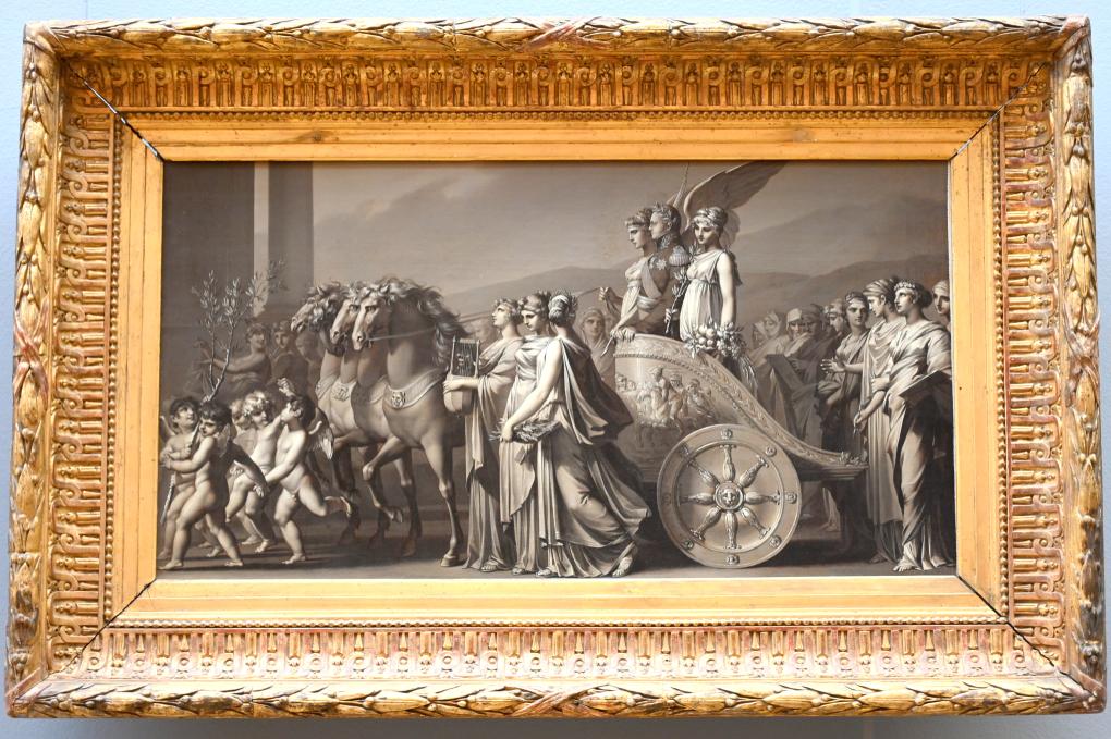 Louis-Léopold Boilly (1790–1818), Der Triumph von Zar Alexander I. (1777-1825) (Der Frieden), Paris, Musée du Louvre, Saal 936, um 1814