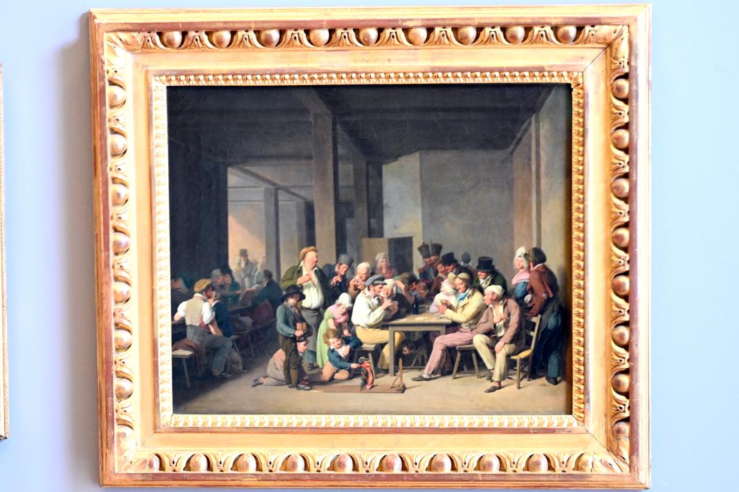 Louis-Léopold Boilly (1790–1818), Wirtshausszene, Paris, Musée du Louvre, Saal 938, um 1815–1820, Bild 1/2