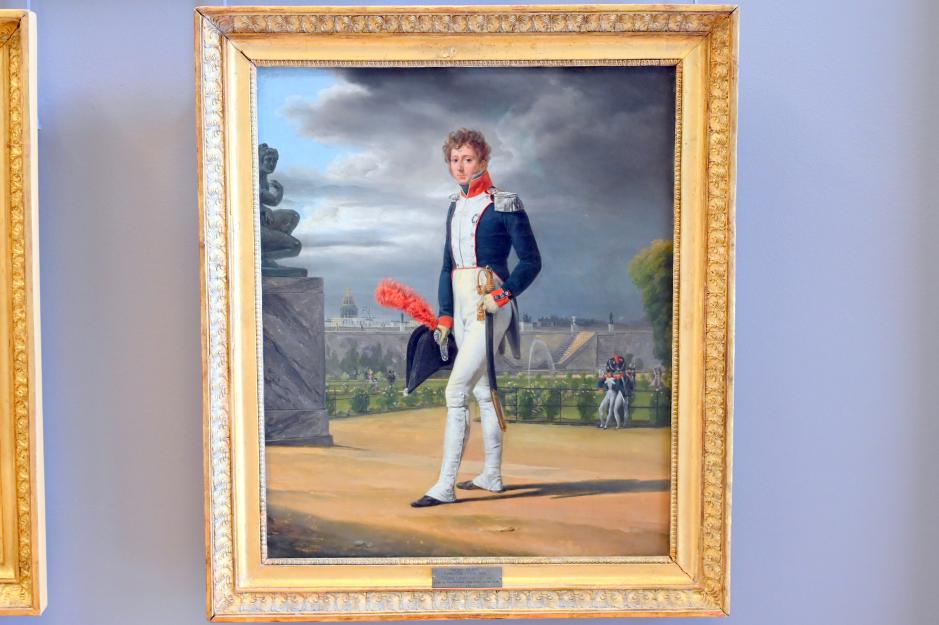 Horace Vernet (1810–1833), Porträt des Philippe-Balthazar Lenoir (1785-1867), Sammler und Freund des Künstlers, in der Uniform eines Offiziers der Garde Nationale, Paris, Musée du Louvre, Saal 938, 1814