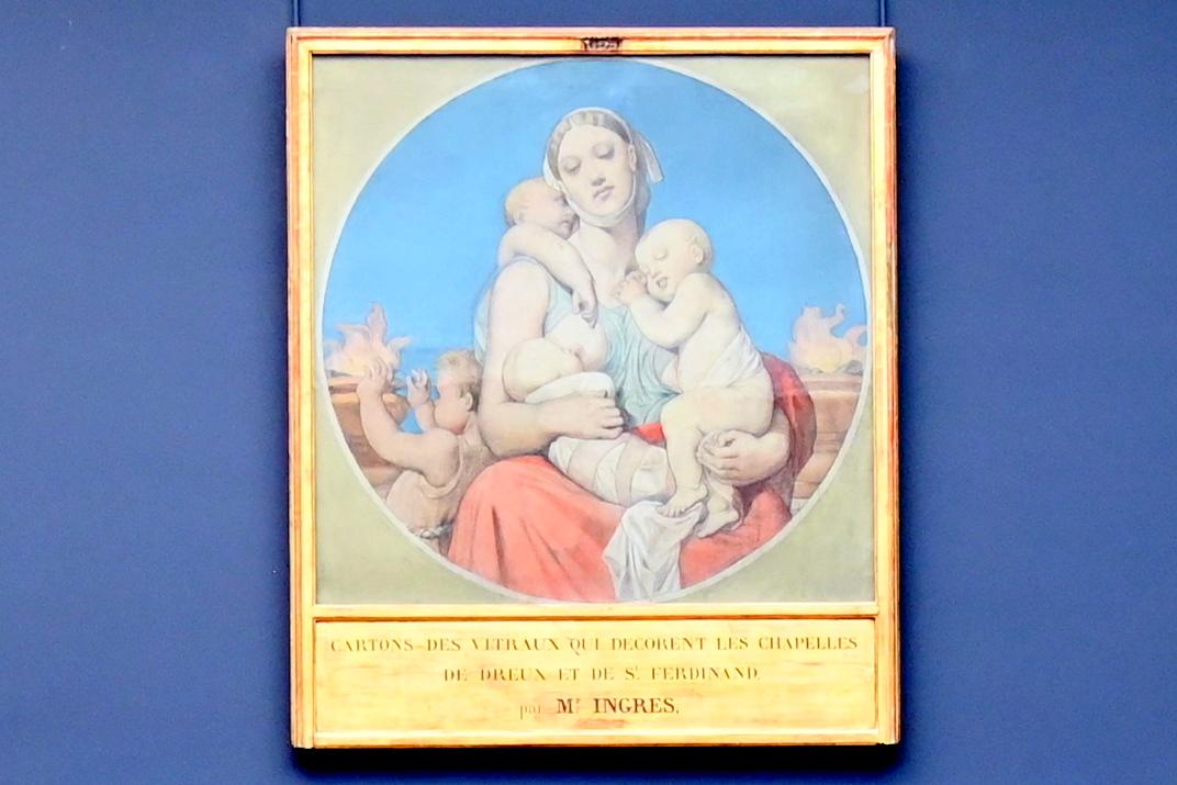 Jean-Auguste-Dominique Ingres (1805–1856), Die drei theologischen Tugenden: Liebe, Neuilly-sur-Seine, Chapelle Saint-Ferdinand, jetzt Paris, Musée du Louvre, Saal 940, 1842
