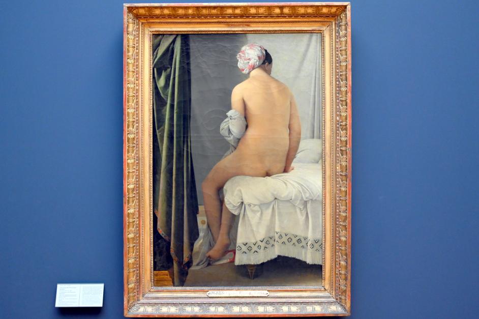 Jean-Auguste-Dominique Ingres (1805–1856), Die Badende (Badende Valpinçon), Paris, Musée du Louvre, Saal 940, 1808, Bild 1/2