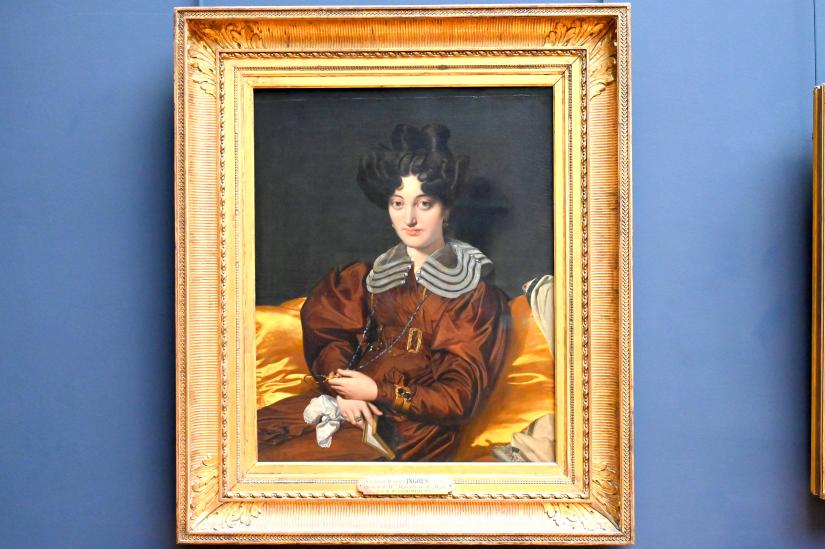 Jean-Auguste-Dominique Ingres (1805–1856), Porträt der Madame Marie Marcotte (bekannt als Marcotte de Sainte-Marie), geborene Suzanne de Salvaing (1803-1862), Paris, Musée du Louvre, Saal 940, 1826, Bild 1/2