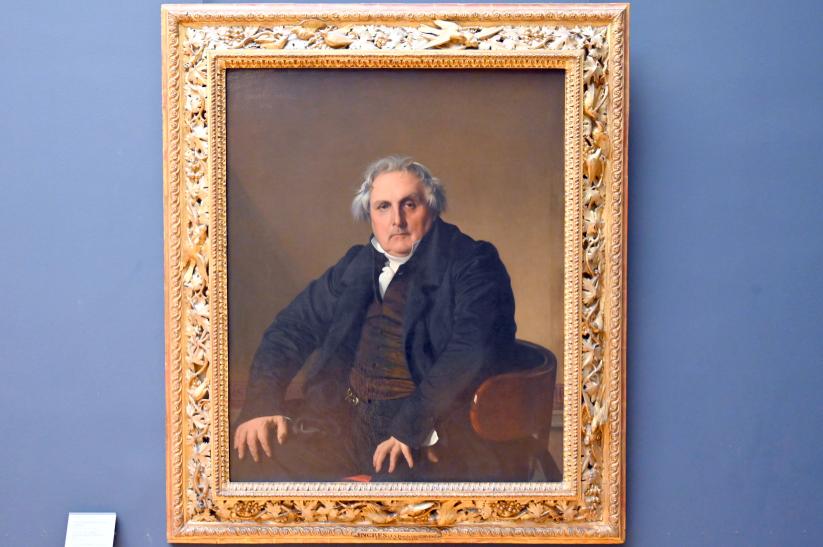 Jean-Auguste-Dominique Ingres (1805–1856), Porträt des Louis-François Bertin, bekannt als Bertin der Ältere (1766-1841), Paris, Musée du Louvre, Saal 940, 1832