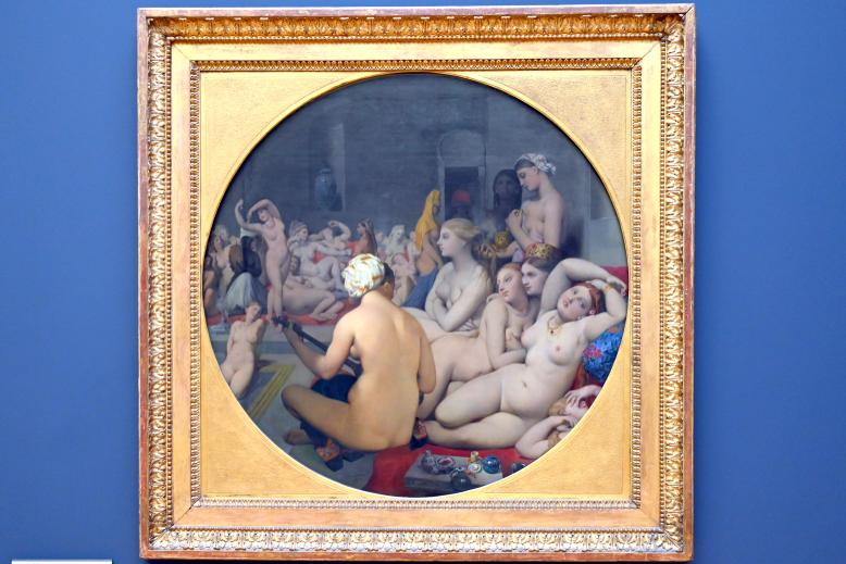 Jean-Auguste-Dominique Ingres (1805–1856), Das türkische Bad, Paris, Musée du Louvre, Saal 940, 1852–1859, Bild 1/2