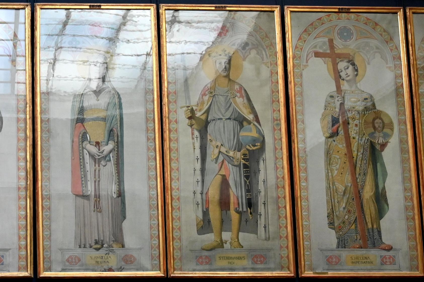 Jean-Auguste-Dominique Ingres (1805–1856), Heiliger Ferdinand, König von Kastilien und León (1199-1252), Neuilly-sur-Seine, Chapelle Saint-Ferdinand, jetzt Paris, Musée du Louvre, Saal 940, 1842