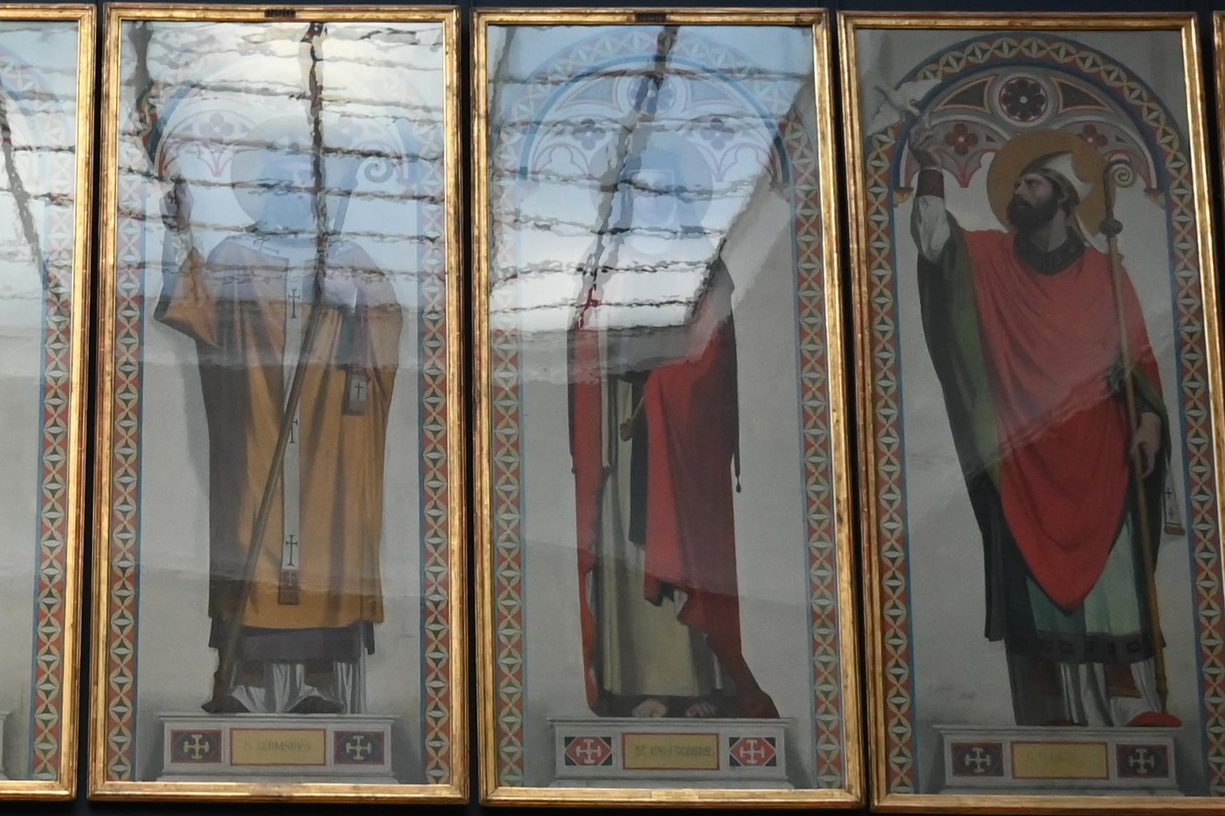 Jean-Auguste-Dominique Ingres (1805–1856), Heilige Radegonde von Poitiers, Dreux, Chapelle Royale Saint-Louis, jetzt Paris, Musée du Louvre, Saal 940, 1844, Bild 1/2
