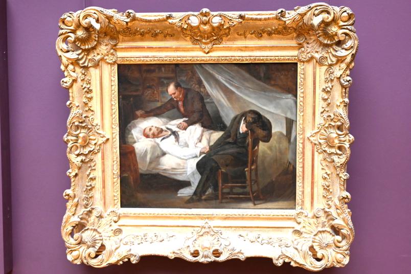 Ary Scheffer (1824–1855), Der Tod von Géricault (26. Januar 1824), Paris, Musée du Louvre, Saal 941, 1824