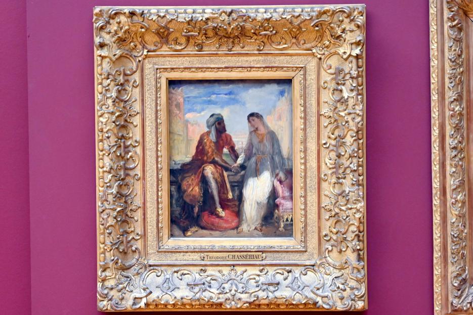 Théodore Chassériau (1835–1856), Othello und Desdemona in Venedig, Paris, Musée du Louvre, Saal 942, 1850, Bild 1/2
