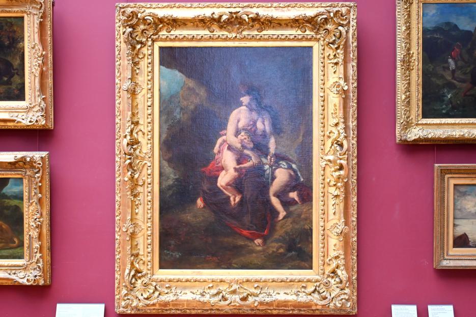 Eugène Delacroix (1820–1862), Wütende Medea, Paris, Musée du Louvre, Saal 942, 1862