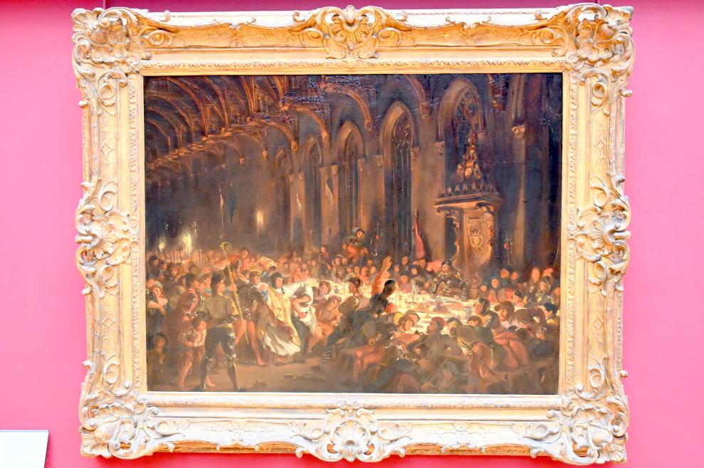 Eugène Delacroix (1820–1862), Die Ermordung des Bischofs von Lüttich, Paris, Musée du Louvre, Saal 942, 1829