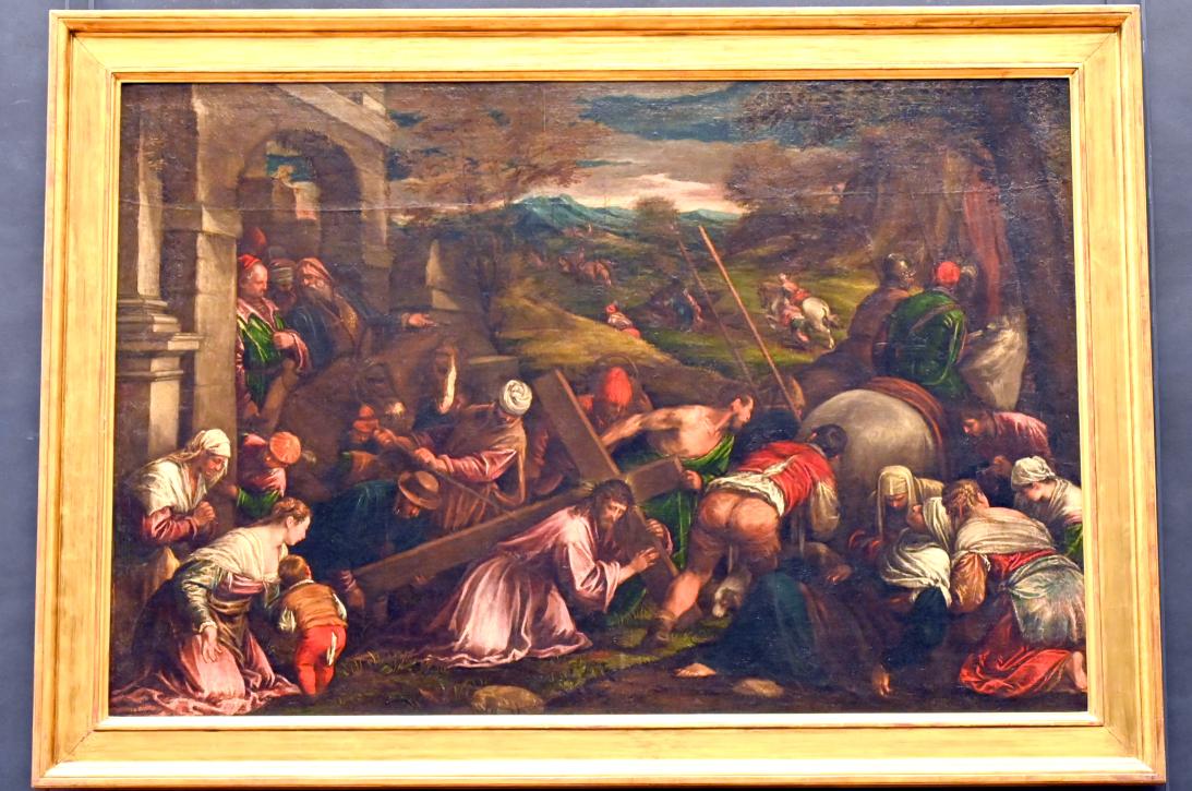 Francesco Bassano der Jüngere (1572–1582), Der Aufstieg zum Kalvarienberg, Paris, Musée du Louvre, Saal 711, 1572, Bild 1/2