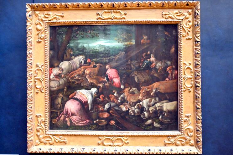 Leandro Bassano (1580–1600), Einzug der Tiere in die Arche Noah, Paris, Musée du Louvre, Saal 711, nach 1579, Bild 1/2