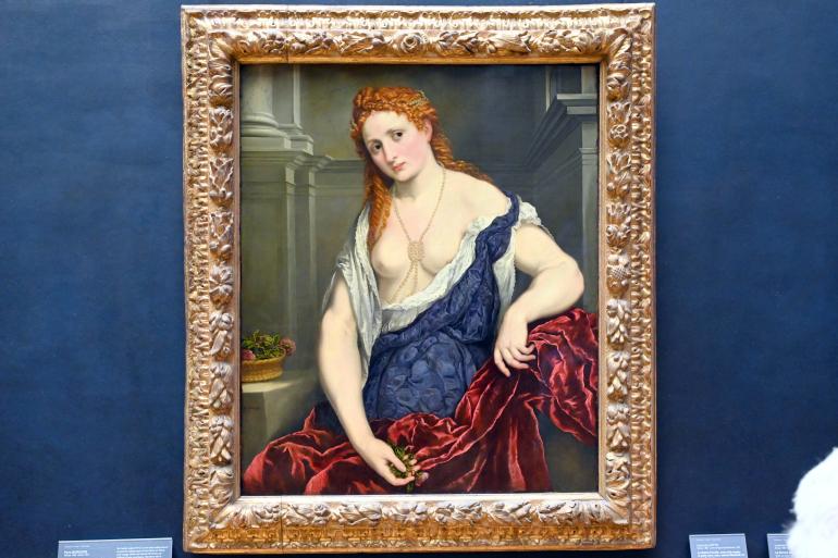 Paris Bordone (1523–1560), Flora (?), römische Göttin des Frühlings, Paris, Musée du Louvre, Saal 711, um 1540–1545