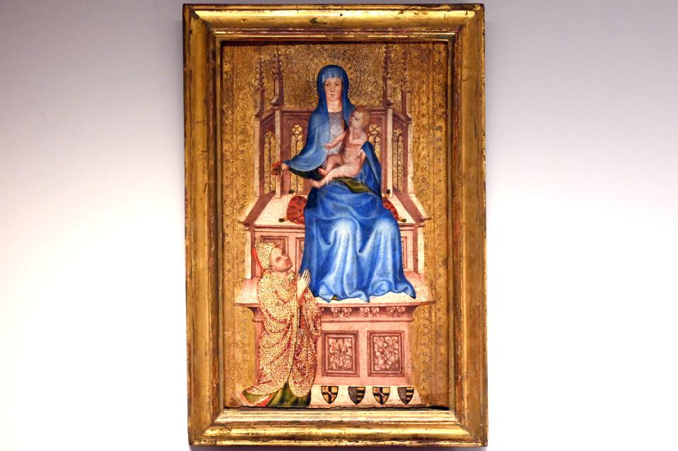 Jungfrau Maria mit Wildrosen, Paris, Musée du Louvre, Saal 835, um 1400